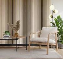 AW01 - Naturel eiken - PET vilt + MDF v313 met houtfineer - 22 x 605 x  maatwerk