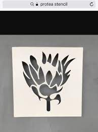 Protea Stencil 2 Protea Art Stencil Wall Art Art Nouveau Pattern