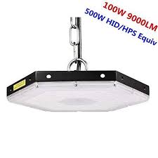 Facaimo Led High Bay Light 100w Hexagon Commercial Lighting Fixtures S
