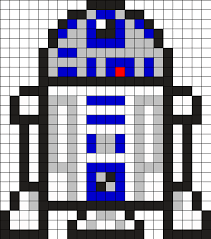R2d2 Star Wars Perler Bead Pattern Star Wars Quilt Star Wars Crochet Perler Beads