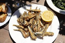 Aixmi, kathimerini, eleftherotypia, o dimotis, athina poli, ta nea, makedonia, agonas, patris, athinorama, metro. Fried Fresh Anchovies Or Gavros Tiganitos Served With Half Of Stock Photo Picture And Royalty Free Image Image 94012958