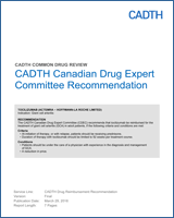 There is a lack of reliable evidence that actemra is superior to the lower cost targeted immune modulators for the medically necessary indications listed below. Cadth Canadian Drug Expert Committee Recommendation Tocilizumab Actemra Hoffmann La Roche Limited Ncbi Bookshelf