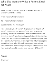 Step up for students uses 6 email formats, with first_initial last (ex. Master Tuitionthe Bahasa Malaysia Specialist And The English Expert A Sample Of Email For Upsr Students