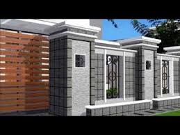 Dengan komposisi lebar yang sama, trendy pada model pagar minimalis 2020 ini bisa dipertegas pagar kayu yang satu ini sangat cocok jika disandingkan dengan tembok yang dilapisi batu alam. Desain Pagar Tembok Minimalis Type 21 Youtube
