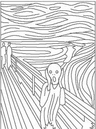 Art Coloring Pages Famous Art Coloring Famous Art Art Lessons