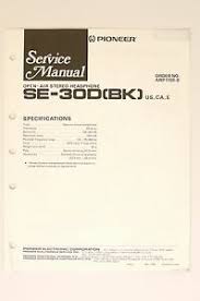 We did not find results for: Pioneer Se 30d Bk Stereo Headphones Original Service Manual Wiring Diagram Ebay