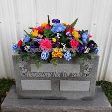 I have already used a similar product for grave decoration but after a year or so the original flowers have become slightly discoloured so these will add a fresh look to the grave. Gravesite Decorations Store Wild Country Fine Arts