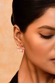 UNIHLC Blush Crystal Bloom Studs