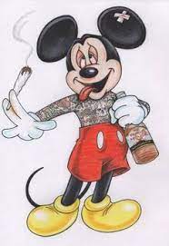 Mickey mouse gangster bloods red. 46 Gangster Mickey Ideas Mickey Disney Art Mickey Mouse Art