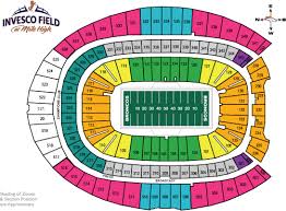 Denver Broncos Tickets Seating Chart Best Picture Of Chart