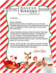 Santa sends a birthday card. Free Printable Letter To And From Santa Sohosonnet Creative Living Santa Letter Template Free Letters From Santa Christmas Letter From Santa