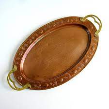 Set of black & white vintage plates. Art Nouveau Brass Copper Tray Jugendstil Germany Hammered Copper Tray W Brass Handles Arts And Crafts Tray Platter Drink Tray 20 S Brass Copper Brass Handles Copper Tray