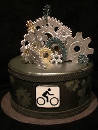 Birthday Cake For Brother In Law Bike Gears Birthday Cakes Cycling Cake Bike Cakes Bicycle Cake