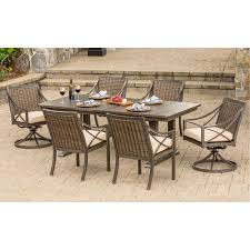 Cast Aluminum Sunbrella Patio Dining Set Davenport In 2020 Patio Dining Set Sunbrella Patio Furniture Sunbrella Outdoor Furniture