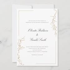 Classic Elegant Gold Flower Branch Wedding Zazzle Com In 2021 Wedding Branches Elegant Wedding Invitations Classic Wedding Invitations