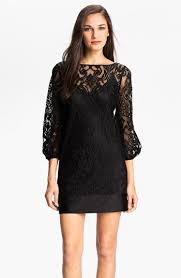 Laundry By Shelli Segal Blouson Sleeve Lace Dress Regular Petite With Images Lace Dress With Sleeves Lace Shift Dress Fashion