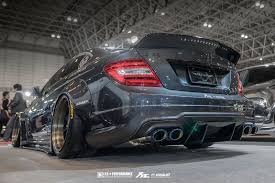 Liberty Walk Mercedes Benz C63 Amg With Fi Exhaust Mercedes Benz C63 Mercedes Benz C63 Amg Mercedes Benz Coupe
