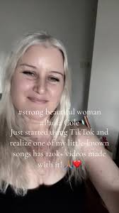 I’m so happy to see prople finding this song! THANK YOU. I am just learning  TikTok so I appreciate your your patience. “Strong Beautiful Woman” was  written