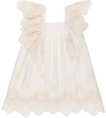 Comprar lapeppa moda infantil online nunca había sido tan fácil. Rochy Vestido Nina Mangas Mariposa Bordado Crudo Missbaby