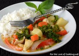 Made with homemade roux and garnish with soft boiled egg. Thai Red Curry With Chicken And Vegetables For The Love Of Cooking