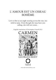 Victor hugo est un poète romantique du 19ème siècle. Carmen World Opera In English