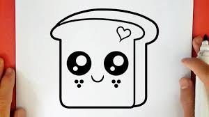 Comment Dessiner Un Pain Grille Kawaii Youtube