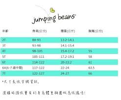 Jumping Beans Size Chart World Of Reference