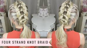 Check spelling or type a new query. The Four Strand Knot Braid By Sweethearts Hair Youtube