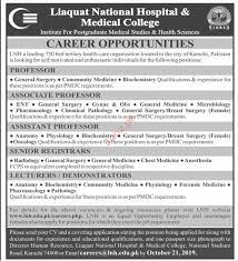 Guide to karachi jinnah international khi airport terminal maps, flight arrival & departure, delay status, parking, transportation, security wait times. Liaquat National Hospital Medical College Karachi Jobs 2021 Job Advertisement Pakistan