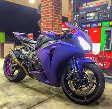 2009 Honda Cbr 1000 Rr Matte Purple Honda Cbr Purple Motorcycle Purple Bike