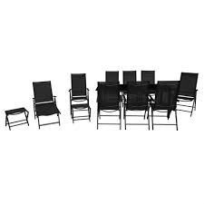 And now for some short reviews of the best rated entry level soho 3 piece dining set for sale online. 12 Piece Outdoor Dining Set Aluminium Black