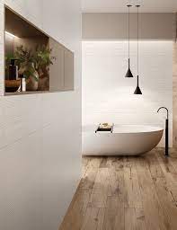 Piastrella Mywhite 25x75 Struttura 3d A Righe Bianco Iperceramica Arredamento Bagno Arredo Bagno Moderno Arredamento Piccolo Bagno