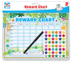 Pack Of 6 Jungle Childrens Reward Behaviour Charts With Star Stickers Pen Char