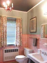 Small bathroom design idea with white and light pink interior, bathroom interior decor, bathroom interior idea, bathroom gallery interior design #6005. Bathroom Pink Bathroom Tiles Pink Bathroom Decor Pink Tile Bathroom