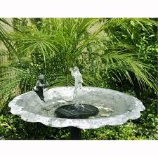 Turn A Bird Bath Into A Fountain Already Have A Nice Bird Bath You Can Convert It Into A Small Fountain Bird Bath Solar Powered Fountain Small Fountains