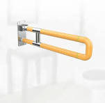 Flip up Wall Mounted Nylon ABS U Shape Toilet Bathroom ...
