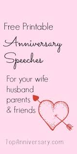 Funny 20th work anniversary speech. Free Anniversary Speeches For You To Print Personalize
