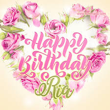 Download video hubungi 081389289150 foto kaligrafi islam. Pink Rose Heart Shaped Bouquet Happy Birthday Card For Ria Download On Funimada Com