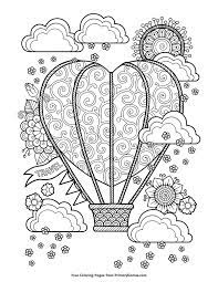 Explore 623989 free printable coloring pages for your kids and adults. Hot Air Balloon Coloring Pages For Adult