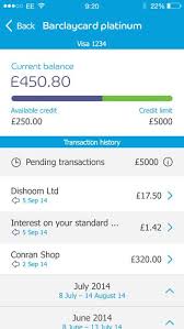 Mybarclaycard Money Apps App Visa Platinum