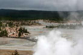 Temperatures in many of its features tops the boiling point. Norris Geyser Basin Im Yellowstone National Park