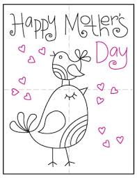 How to customize your mother's day card template: How To Draw A Mother S Day Card Art Projects For Kids