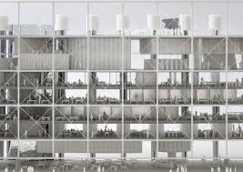 Maison Des Medias Baukunst Bruther Atlas Of Places With Images Retail Architecture Grid Architecture Concept Architecture