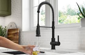 Browse hands free kitchen soap dispenser options in multiple finishes delta faucet so you can match to the style and finish of your bathroom faucet. Kraus 2 In 1 Pull Down Water Filter Kitchen Faucet Kitchen Bath Business