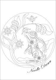 Hare Embroidery Pattern 2 Scandinavian Folk Art Free Printable A3 Scandinavian Embroidery Embroidery Patterns Embroidery