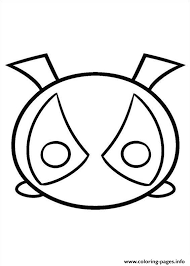 Ragnarok disney's a wrinkle in time disney.pixar: Deadpool To Color Tsum Tsum Coloring Pages Printable