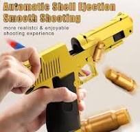 Amazon.com: Nogevo Soft Bullet Toy Gun with Empty Shell Ejecting with Foam  Bullets - Shooting Educational Gun Toys Model - Christmas, Birthday Gifts  ...