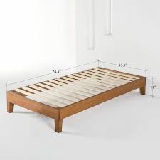 Twin Size Modern Solid Wood Platform Bed Frame In Natural Fastfurnishings Com Free shipping this twin black metal platform bed frame with wood slats features wooden slats that provide strong support for your memory foam, latex, or spring mattress. twin size modern solid wood platform bed frame in natural