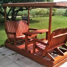 Dimensions Pouces Hauteur 48 Largeur 96 Profondeur 80 Balancoire Adirondack Sur Roues Avec Toit Outdoor Furniture Teak Furniture Outdoor Chairs