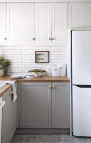 Dark grey kitchen cabinets look great when they are viewed online, but it can be hard to visualise how they will look in situ, with the specifics of your if you take a look at any pictures of kitchens that use a grey cabinet, you will notice that the vast majority of them are shown with wooden worktops. Rental Upgrades 10 Reversible Tweaks For Every Level Of Diy Daring Diy Kitchen Renovation Rental Kitchen Small Kitchen Renovations